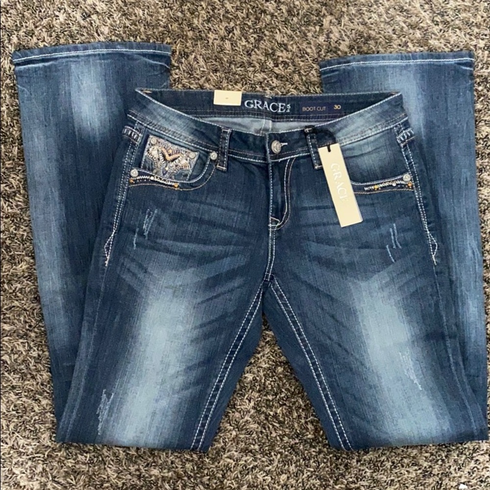 NWT Grace in LA jeans Bootcut. Size 30
